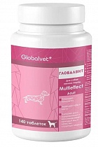 GlobalVet Multieffect / Витамины д/ собак мелких пород, 140 таб